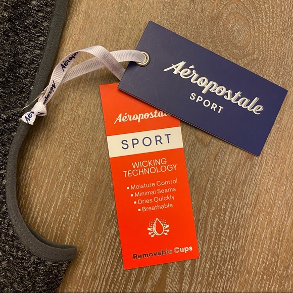 AEROPOSTALE Sport Laser Cut Wicking Sports Bra - Picture 8 of 9